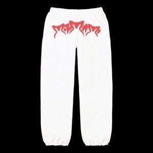 NEW ROSALIA MOTOMAMI WHITE SWEATPANTS SZ LARGE